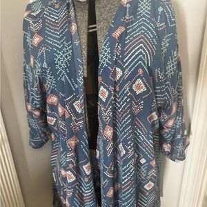 Patterned Blue Women's Jacket
